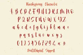 Thanksgiving font