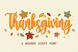 Thanksgiving font