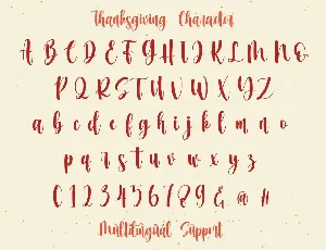 Thanksgiving font