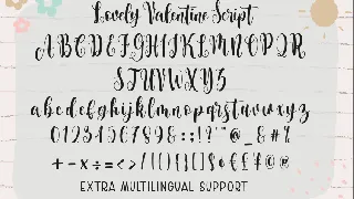 Lovely Valentine - Script Handwritten Font