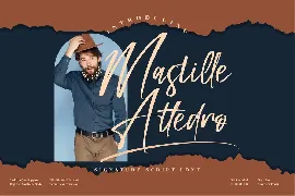 Mastille Attedro Signature font