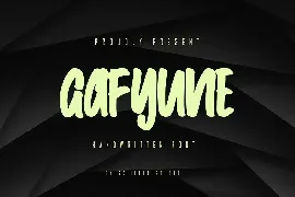 Gafyune - Handwritten Font