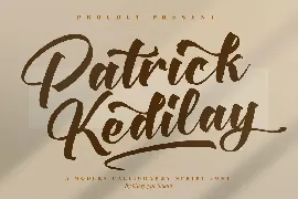 Patrick Kedilay Calligraphy Script Font