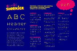 Comic Sidekick: A Screwball Comedy Font Family!