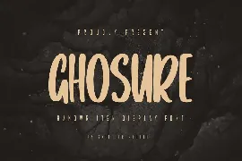 Ghosure - Handwritten Display Font