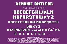 DemonicAntlers - Halloween Display Font