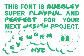 Bubble Logo Font Orvil