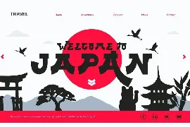 Japanese Emperor - Japan Style Display Font