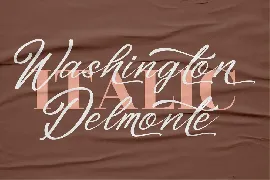 Washington Delmonte Modern Script font