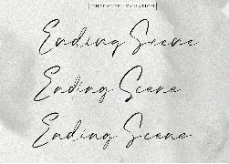 Ending Scene | Calligraphy Font