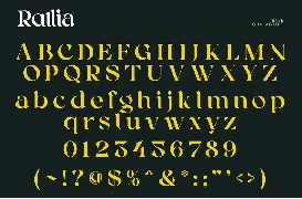 Rallia font