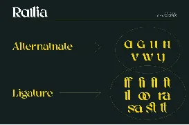 Rallia font