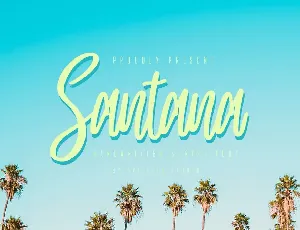 Santana - Handwritten Script Font