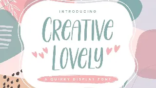 Creative Lovely - Display Font