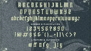 Yugitoy - Blackletter Font