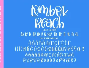 Lombok Beach Quirky font