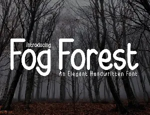 Flog forest font