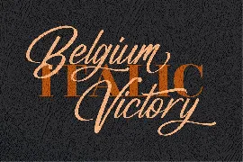 Belgium Victory Modern Script font