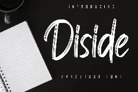 Diside - Handbrush Font