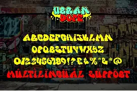 Urban Dope - Layered Graffiti Font