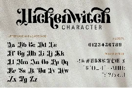 Hicken Witch - Decorative Font