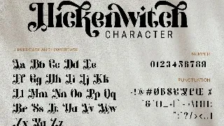 Hicken Witch - Decorative Font