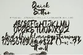 Quick Sitter font