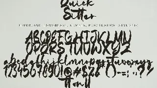 Quick Sitter font