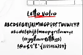 Letto Volvo - Casual Script Font