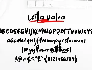 Letto Volvo - Casual Script Font