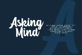 Asking Mind font