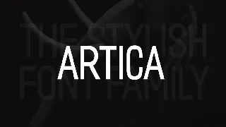 ARTICA - Display / Sans-Serif Typeface + Web Font