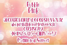 Bubble Pink font