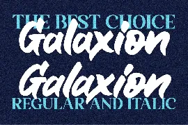 Galaxion Brush font