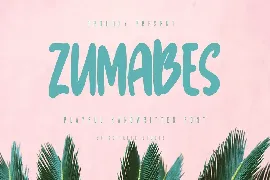 Zumabes - Playful Handwritten Font