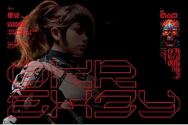 NCL Kregas - Cyberpunk Futuristic Techno Font