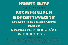 Mummy Sleep - Halloween Display Font