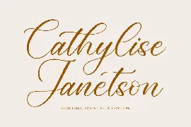 Cathylise Janetson Script Font