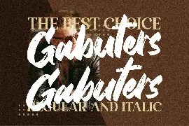 Gabuters Brush Font