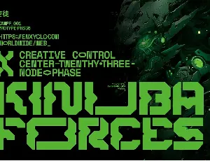 NCL Robowapix - Cyberpunk Futuristic Techno Font