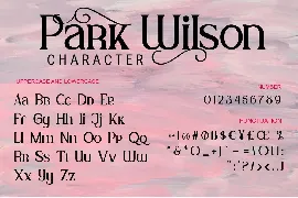 Park Wilson - Serif Decorative font