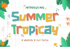 Summer Tropica - Playful Font