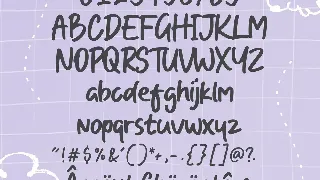 One Crayon Brush Font