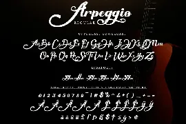 Arpeggio font