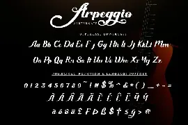 Arpeggio font