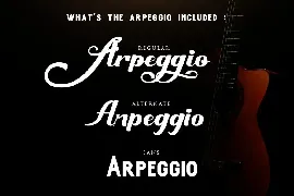 Arpeggio font