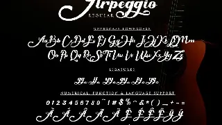 Arpeggio font