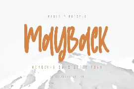 Mayback - Monoline Sans Serif Font