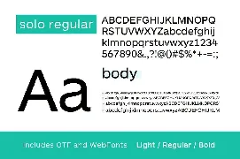 SOLO - Authentic Sans-Serif Typeface + WebFonts