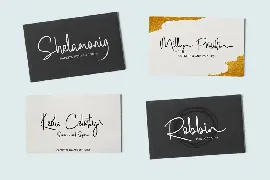 Bluelight - Signature Script font